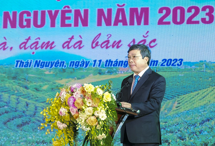 Thứ trưởng Bộ Văn hóa, Thể thao và Du lịch Đoàn Văn Việt phát biểu tại sự kiện